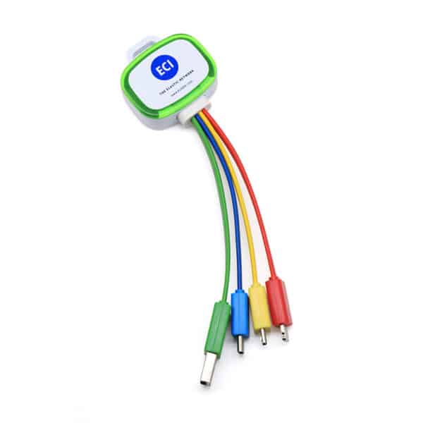 Luminous LED 5-in-1 Charging Cable Keychain - 图片 6
