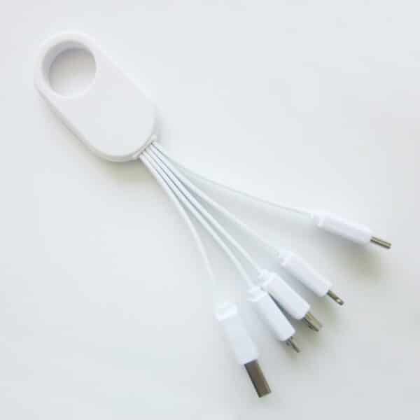 Multi Colors 5-in-1 Charging Cable Keychain - 图片 6