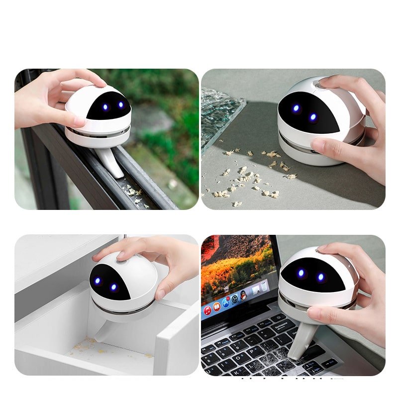 Mini Handheld Round Desktop Vacuum Cleaner - Image 6