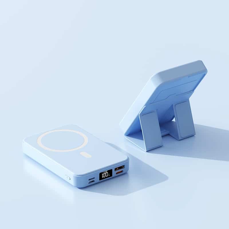 Creative Sturdy Stand Wireless Magnetic Power Bank - 图片 6