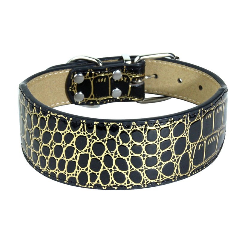 Large Dog Crocodile Pattern Pet Collar - 图片 6