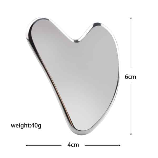 Stainless Steel Heart-shaped Gua Sha Massager - 图片 6
