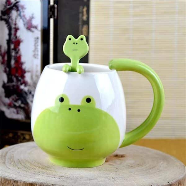 Frog-Themed 13oz Ceramic Mug - 图片 6