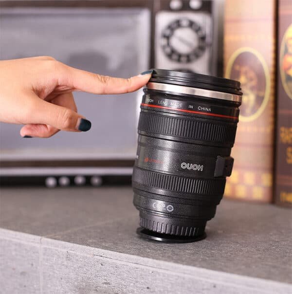Camera Lens Non-Tip Insulated Cup - Image 6