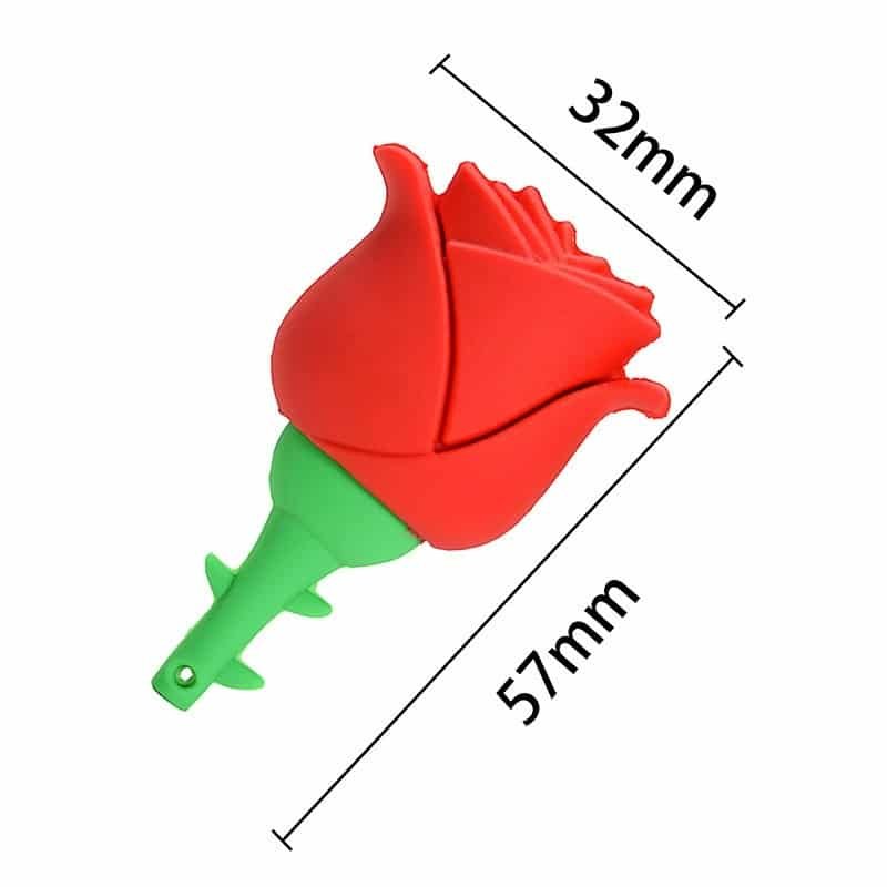 Cartoon Colorful Roses USB Flash Drive - 图片 6