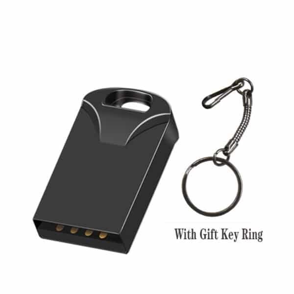 Mini Metal USB Flash Drive with Key Ring-8GB - Image 6