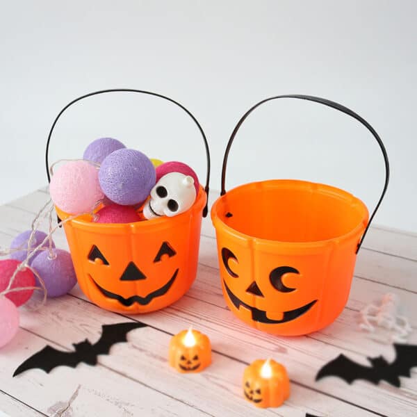 PVC Pumpkin Head Candy Bucket - 图片 6