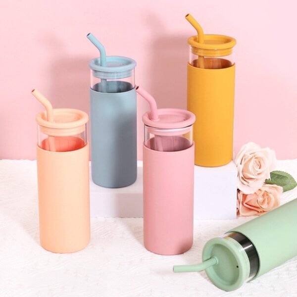 Single-shelf Borosilicate Glass with Silicone Sleeve 15oz - 图片 6