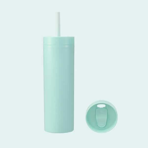 Multi Colored Double-Layer Cup With Straw 16OZ - 图片 6