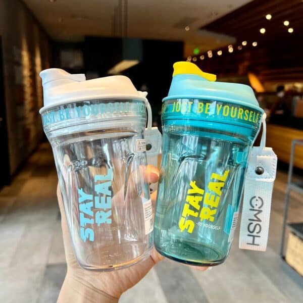 Sport PC Direct-Drink Protein Powder Coffee Bottle - 图片 6
