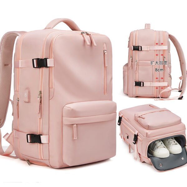 Multi-Pocket USB Charging Backpack - Image 6