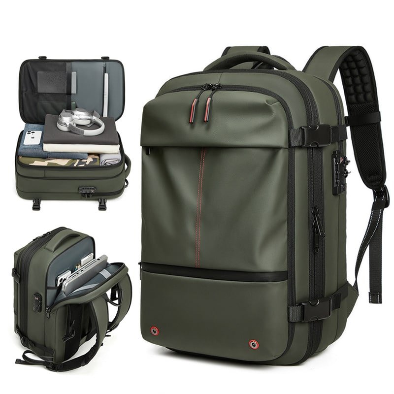 High-Capacity Vacuum Compression Travel Backpack - 图片 6