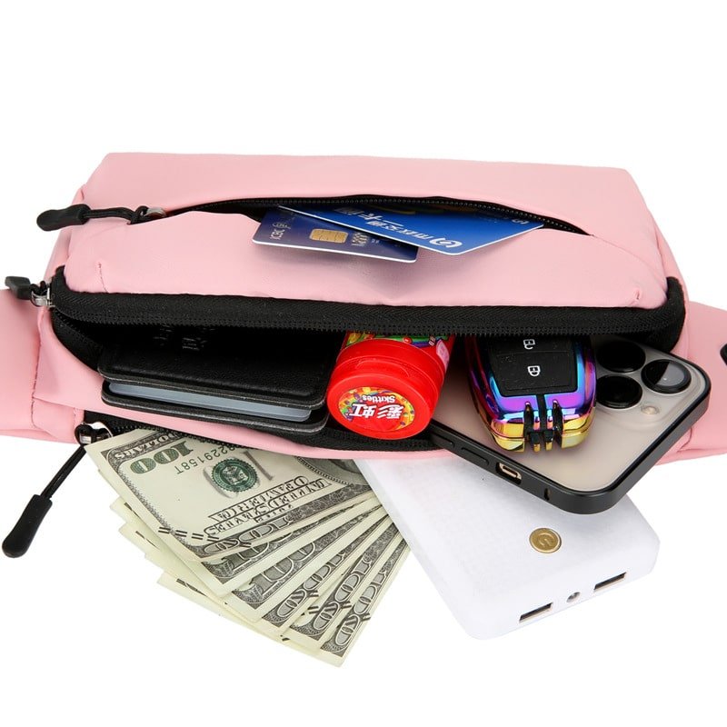 Multi-colored Double Layer Fanny Bag - Image 6