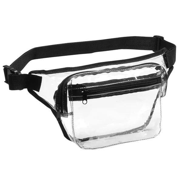 Transparent 2-Zipper Fanny Pack - 图片 6