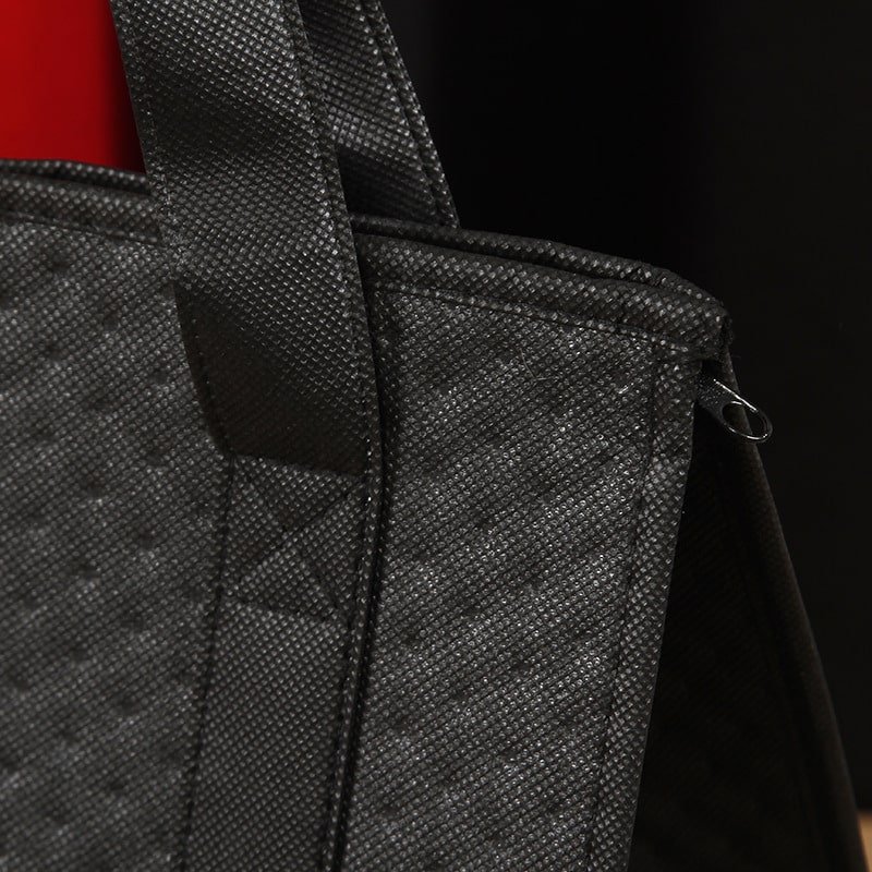 Dot Embossed Zipper Non-Woven Insulation Bag - 图片 6