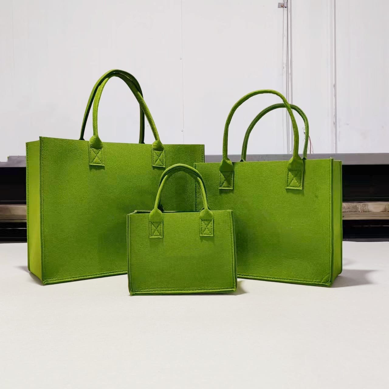 Customizable Wool Felt Shopping Tote Bag - Image 6