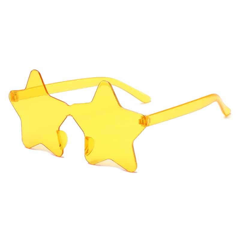 Star Shape Translucent Frameless Sunglasses - Image 7