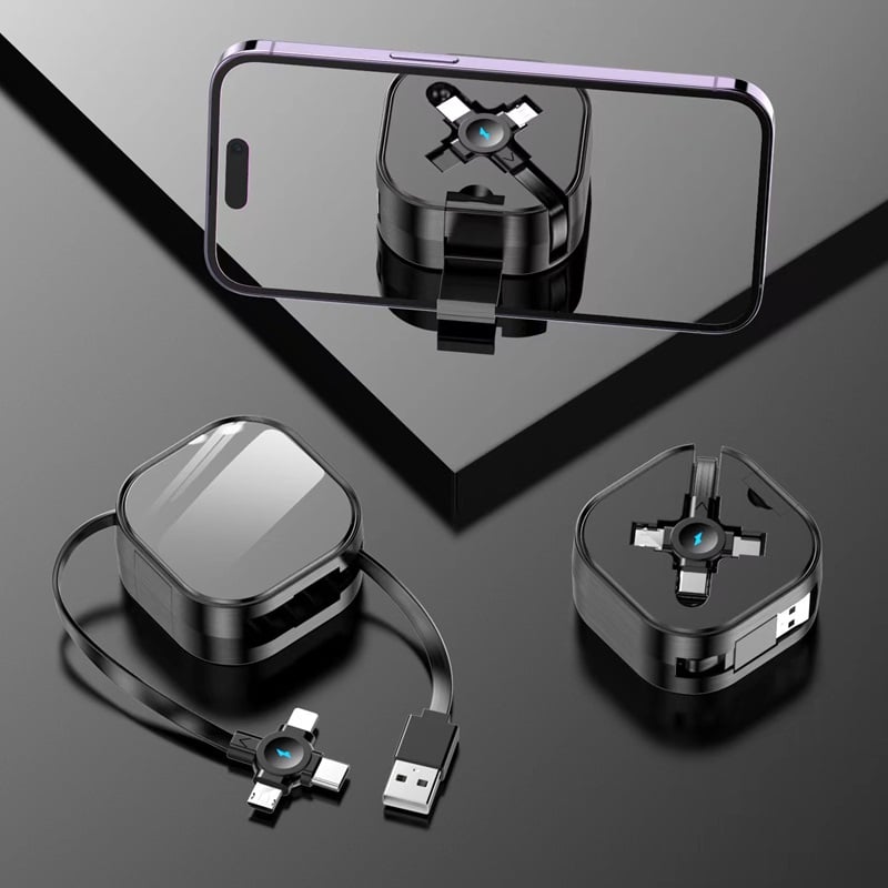 Retractable 100W Super Fast 4-in-1 Charging Cable - 图片 7