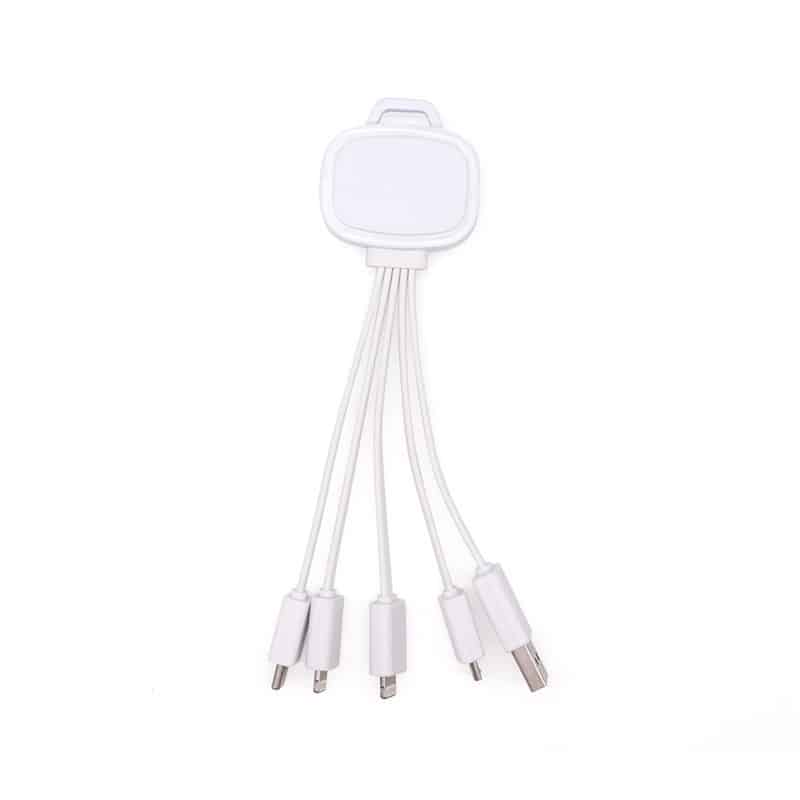 Luminous LED 5-in-1 Charging Cable Keychain - 图片 7