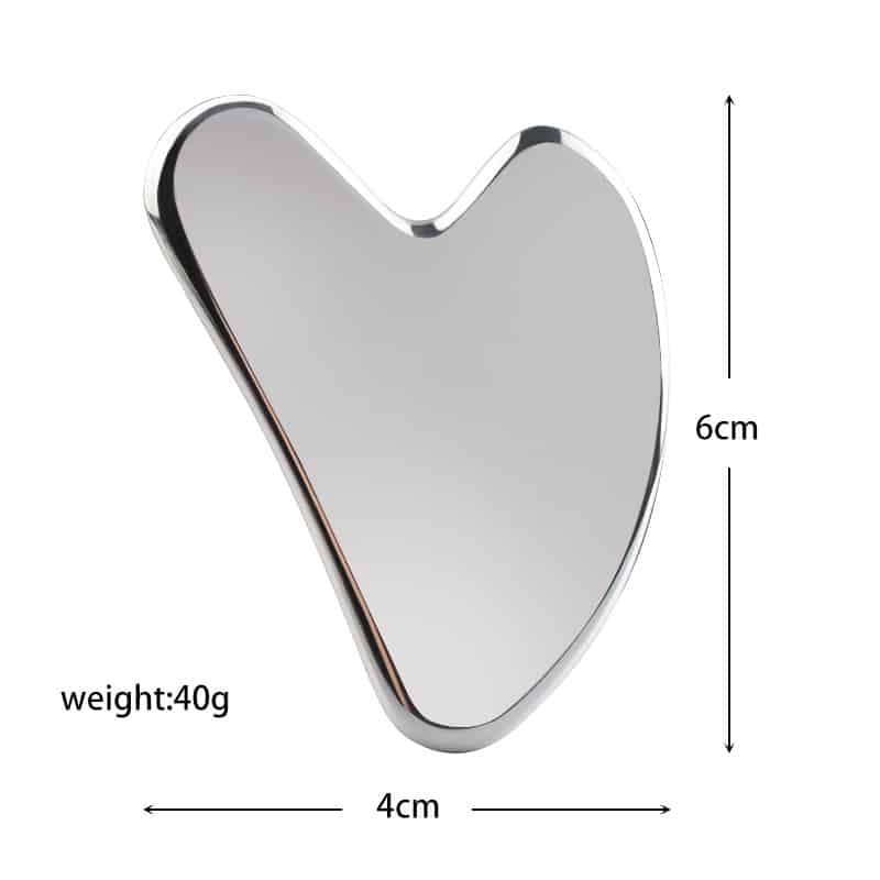 Stainless Steel Heart-shaped Gua Sha Massager - 图片 7