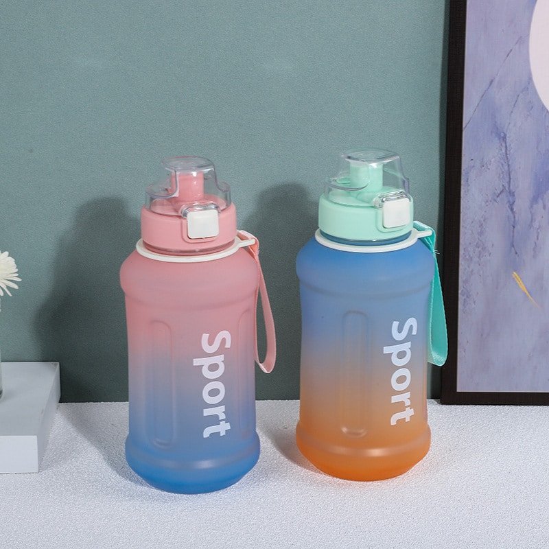 Gradient Sandblasted Flip-Top Water 25oz Bottle - Image 7