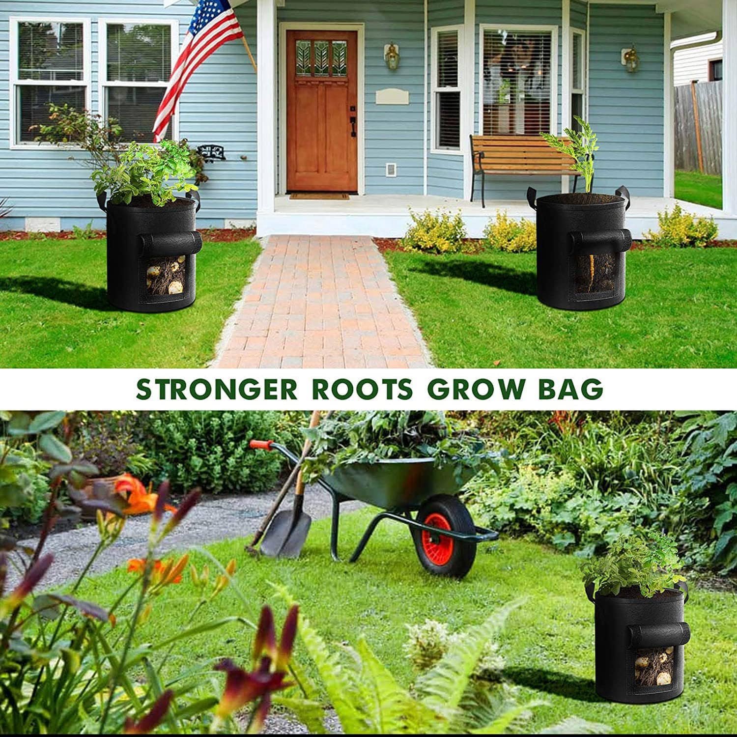 Customized Grow Bag With Flap 4 Gallon - Image 7