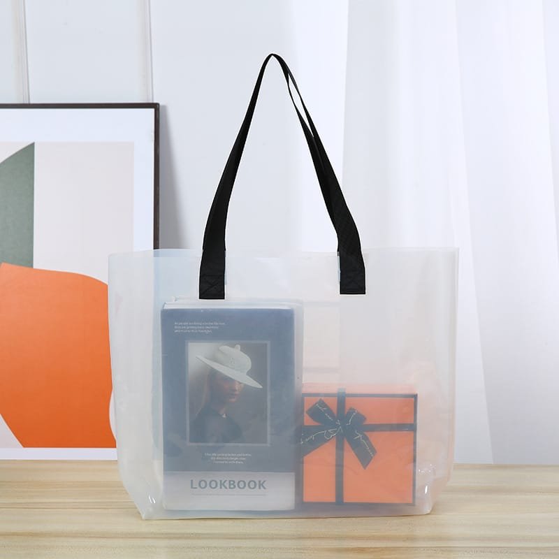 Custom PVC Beach Bag Semi-Clear Jelly Tote Bag - 图片 7