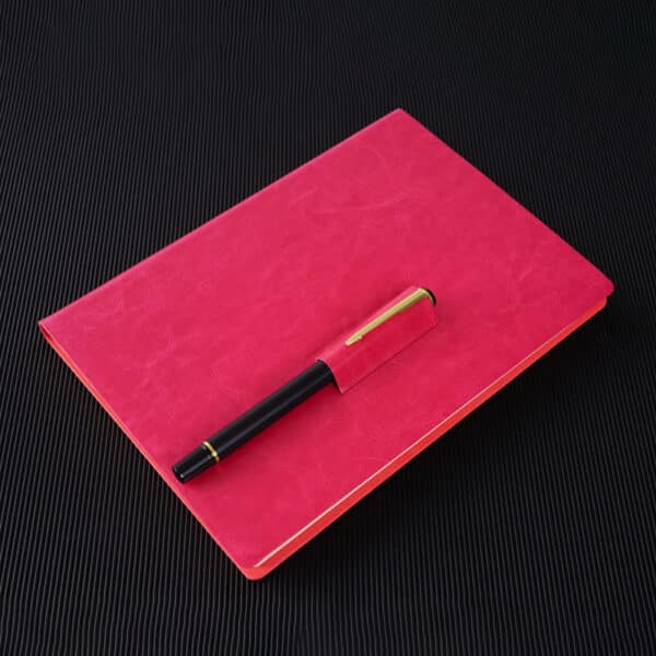A5 Soft Cover Notebook with Pen Slot - 图片 7