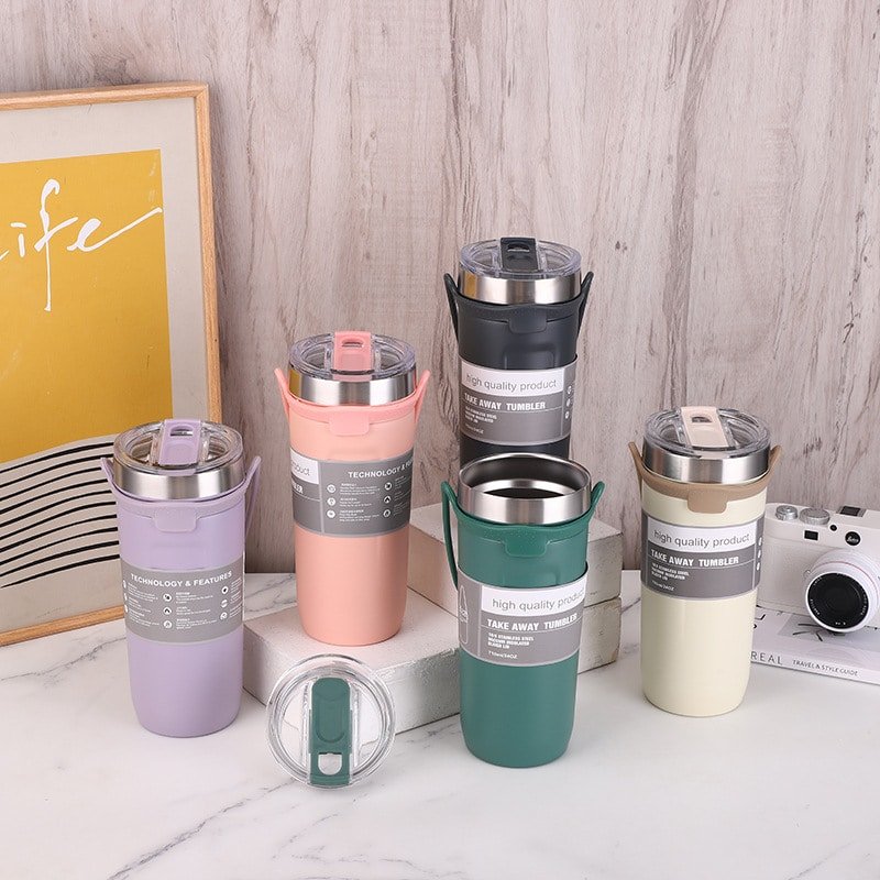 Silicone Carrying Ring Double Vacuum Insulated Bottle 24oz - 图片 7