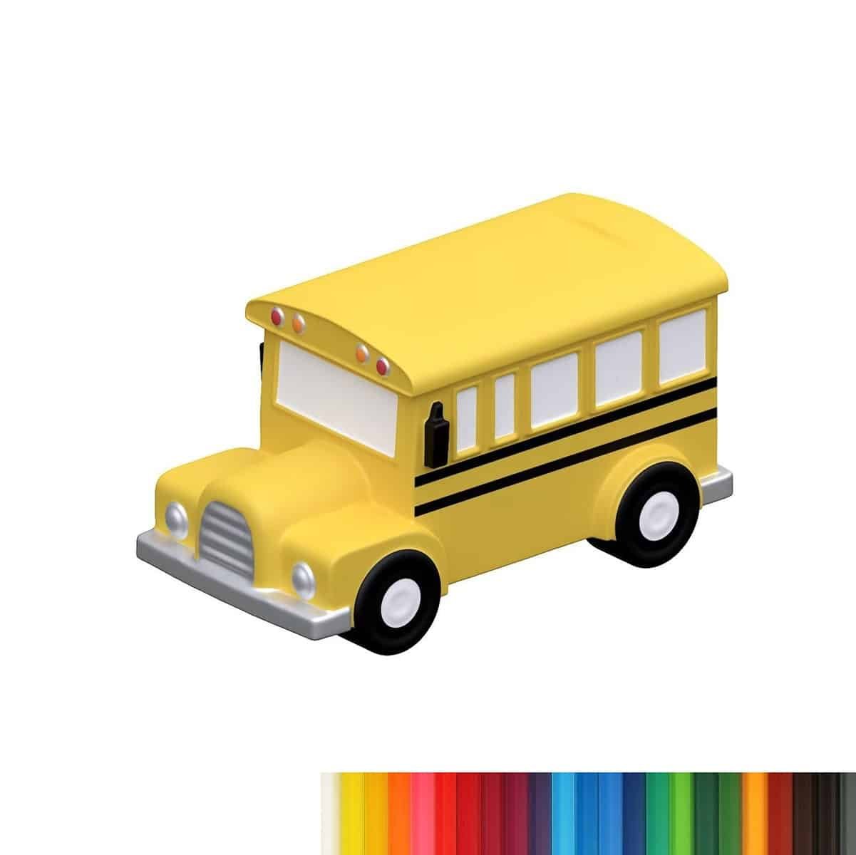 Foam Customized School Bus Stress Ball - 图片 7