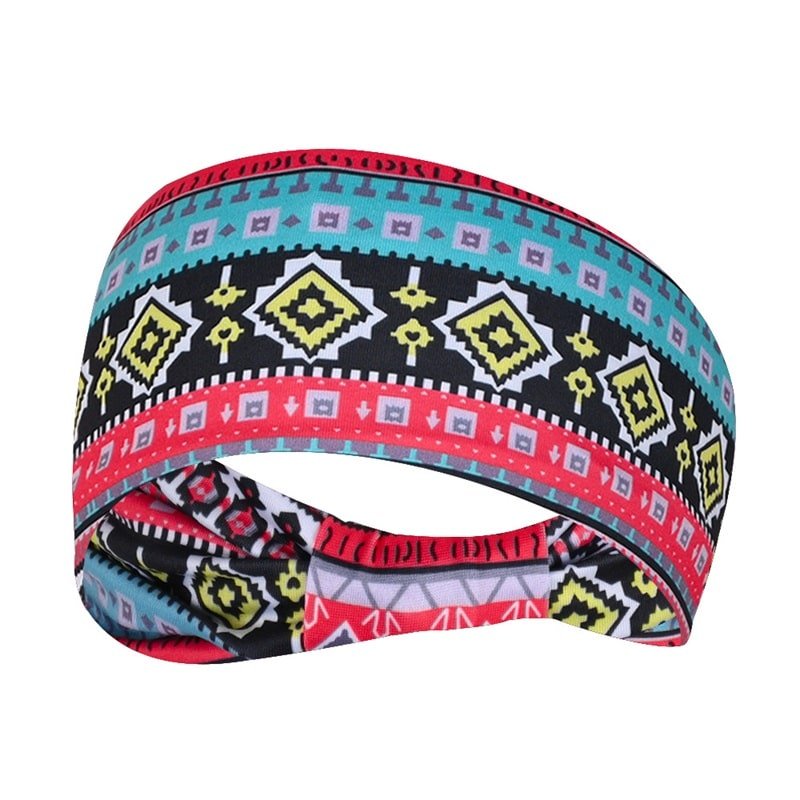 Stylish Printed Stretchy Sports Headband - 图片 7