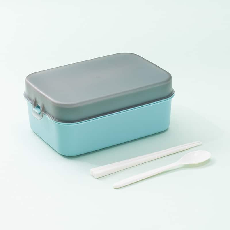 Double Layer Simple Portable Lunch Box - 图片 7