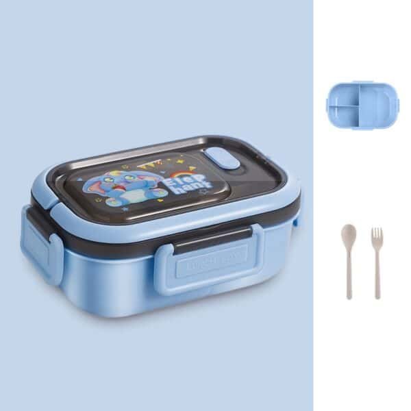 Simple Cartoon Compartments Microwaveable Lunch Box Children - Image 7