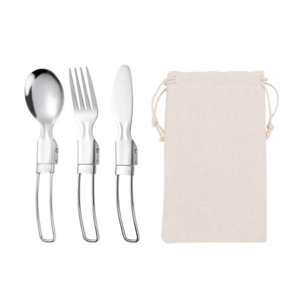 Portable Folding Camping Tableware Set - 图片 7