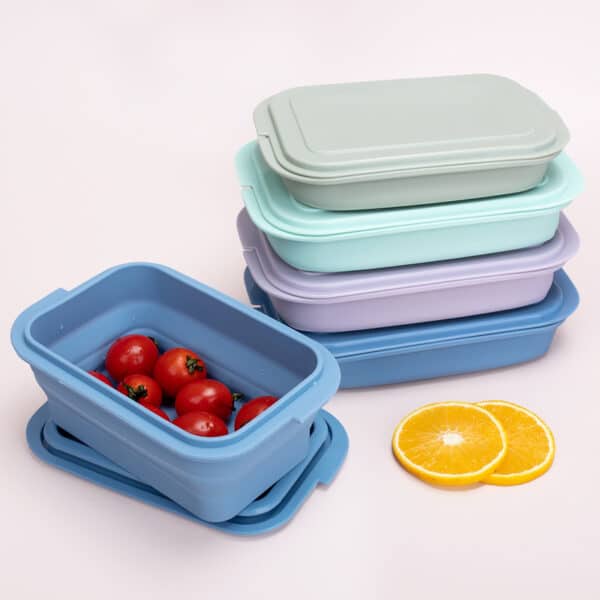 Food Grade Foldable Silicone Lunch Box - 图片 7