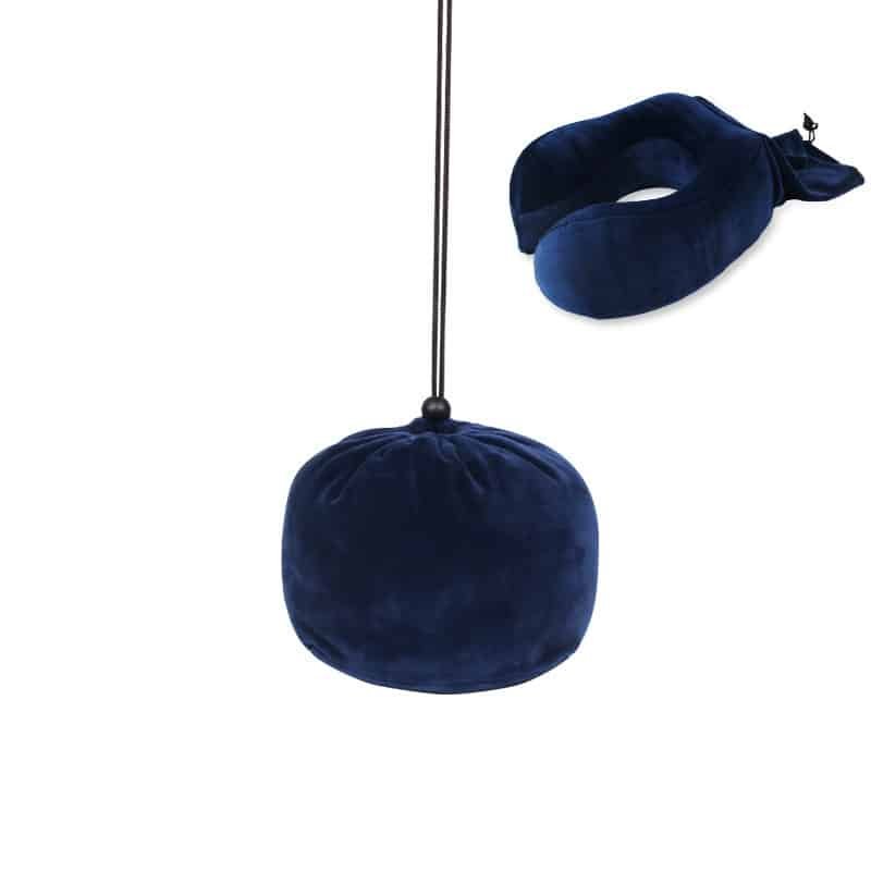 Adjustable Memory Foam Travel Pillow with Storage Pouch - 图片 7