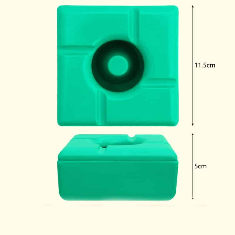 Square Melamine Ashtray with Lid - Image 7