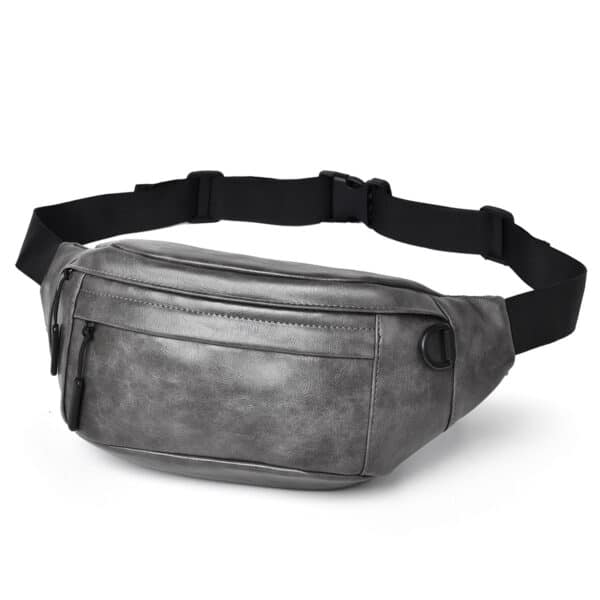 Minimalist PU Leather Waterproof Fanny Pack - 图片 8