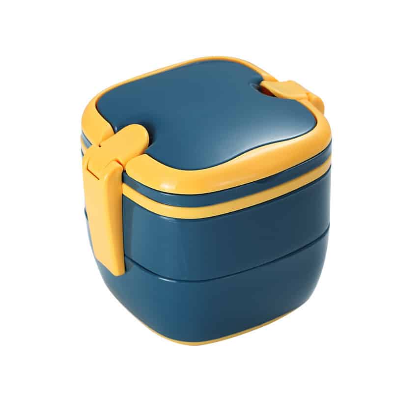 Portable Double Layer Lunch Box with Handle - 图片 8