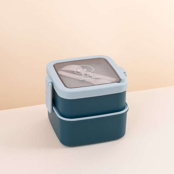 Single Custom Double Layer Compartments Lunch Box - 图片 8