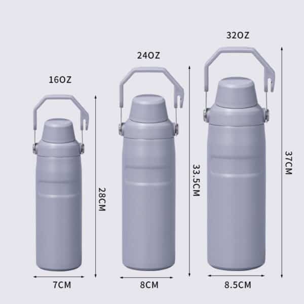 Large Capacity Handle Portable Insulated Bottle 16oz - 图片 8