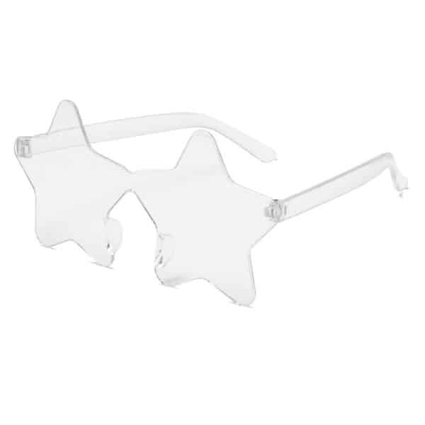 Star Shape Translucent Frameless Sunglasses - Image 8