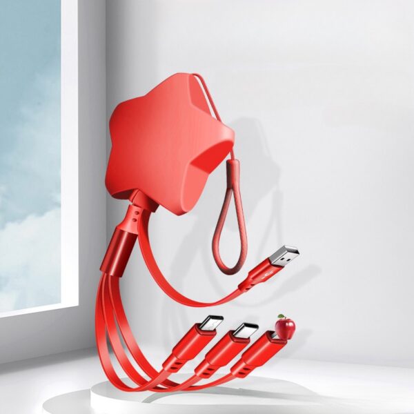 Lucky Star Retractable Storage Charging Cable - 图片 8