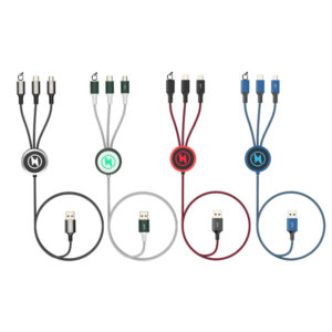 Colorful Beaded 2-in-1 Charging Cable with Custom Logo - 图片 8