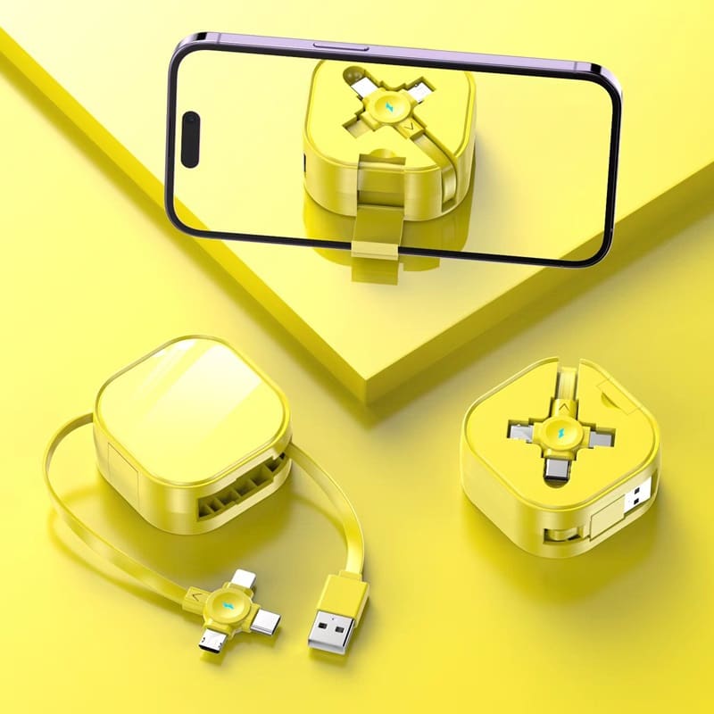 Retractable 100W Super Fast 4-in-1 Charging Cable - 图片 8