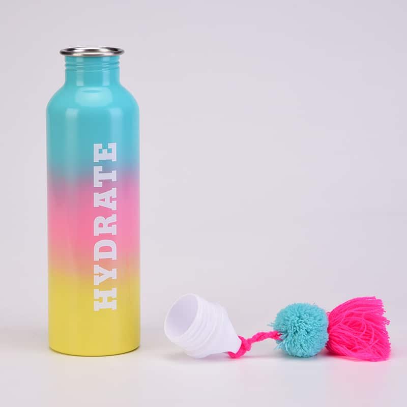 Single Tier Stainless Steel Bottle with Tassel Hairball 27oz - 图片 8