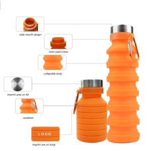 Wholesale Foldable Silicone Water Bottle - 图片 8