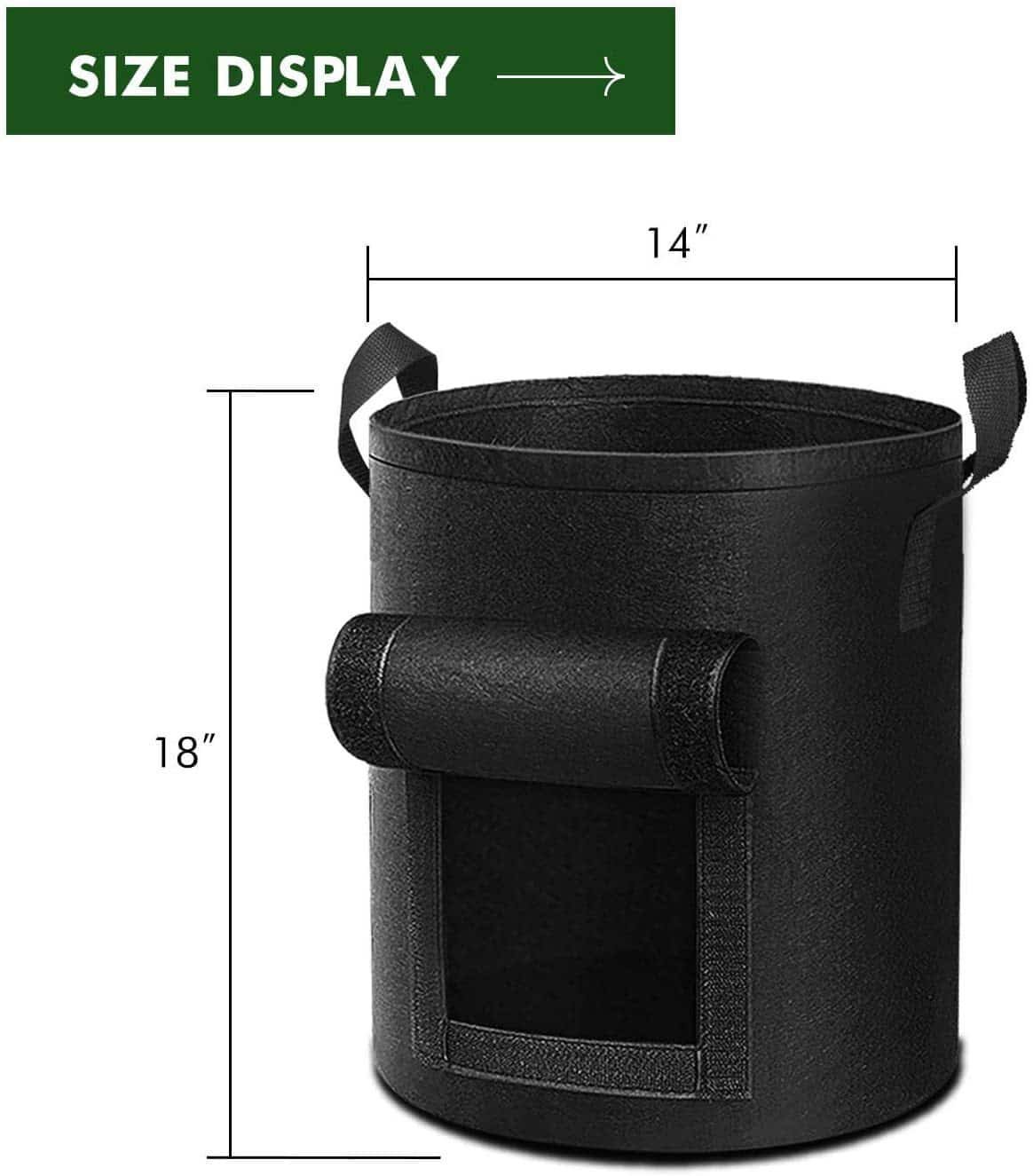 Customized Grow Bag With Flap 4 Gallon - Image 9